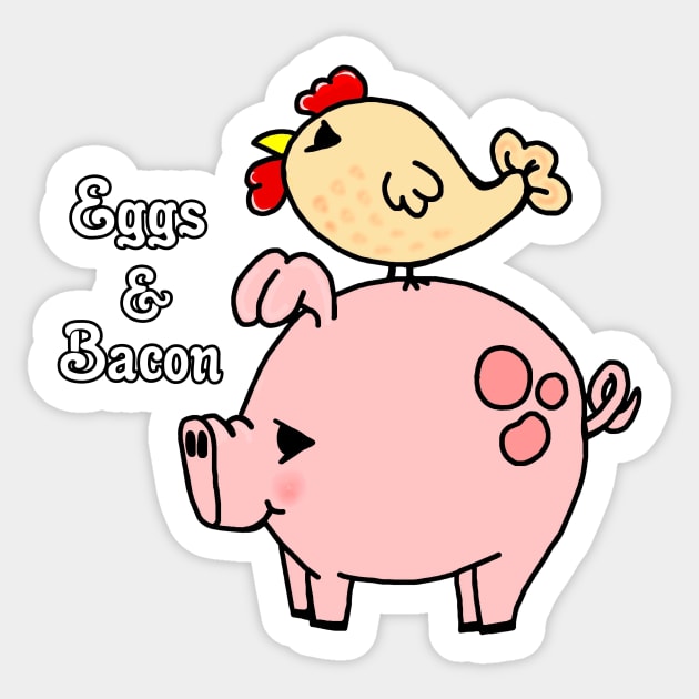 Eggs and Bacon Sticker by imphavok